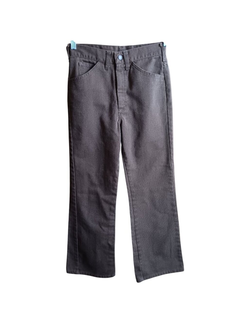 True Vintage Boys 12 26x26 1970's Jeans Bootcut Flare Talon Zipper